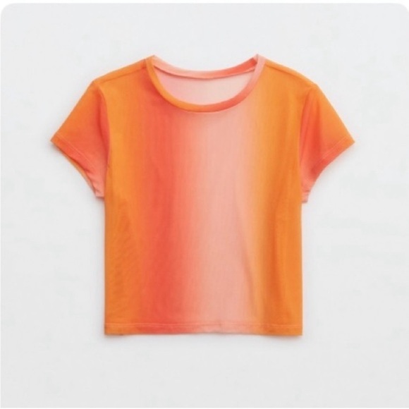 Aerie Magic Mesh Baby T-shirt SMALL NEW! - Picture 1 of 6